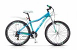 Велосипед STELS 26' рама женская, алюминий, MISS-7100 голубой/салатовый/белый, 21 ск., 17'